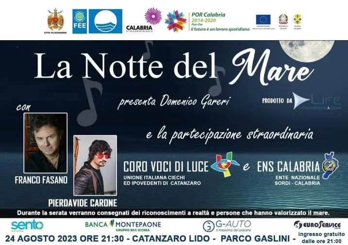 images Catanzaro, il Parco Gaslini si prepara ad accogliere “La notte del mare 2023” 
