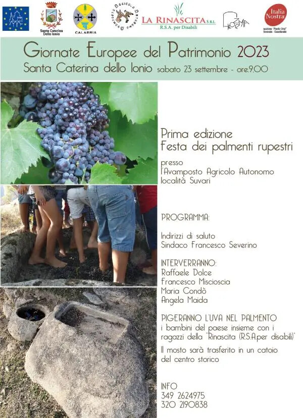 A Santa Caterina dello Ionio il 23 settembre la prima edizione della “Festa popolare dei palmenti rupestri” images A Santa Caterina dello Ionio il 23 settembre la prima edizione della “Festa popolare dei palmenti rupestri”
