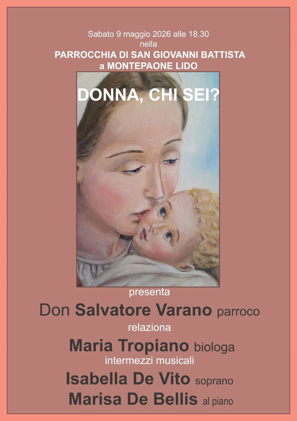 "Donna, chi sei?": se ne parlerà oggi nella Chiesa di Montepaone Lido con la biologa Maria Tropiano