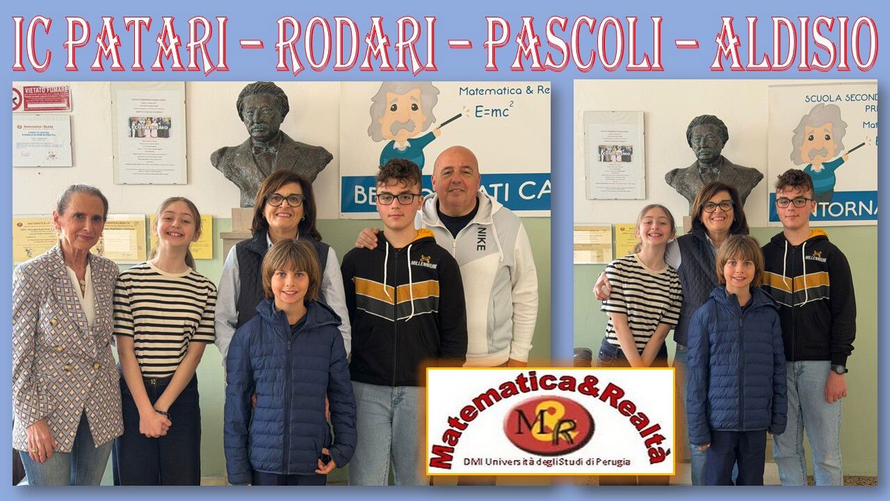 Catanzaro, a “Matematica & Realtà” anche quest'anno successi per il Comprensivo “Patari-Rodari-Pascoli-Aldisio” images Catanzaro, a “Matematica & Realtà” anche quest'anno successi per il Comprensivo “Patari-Rodari-Pascoli-Aldisio”