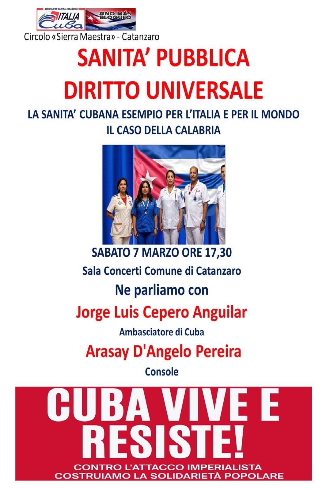 images Catanzaro, sabato in Sala Concerti arriva l'ambasciatore di Cuba in Italia