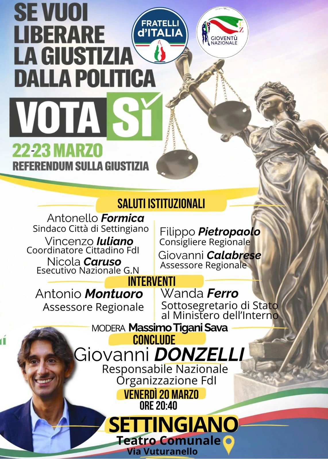 Referendum, tutti gli appuntamenti informativi di Fratelli d'Italia 