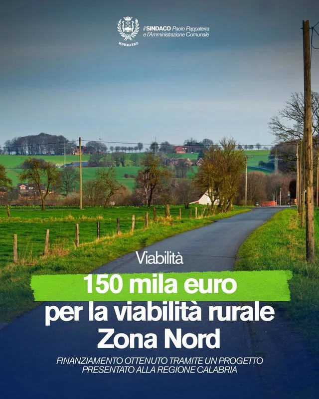 Mormanno, ottenuto un nuovo finanziamento di 150 mila euro per la viabilità rurale della Zona Nord