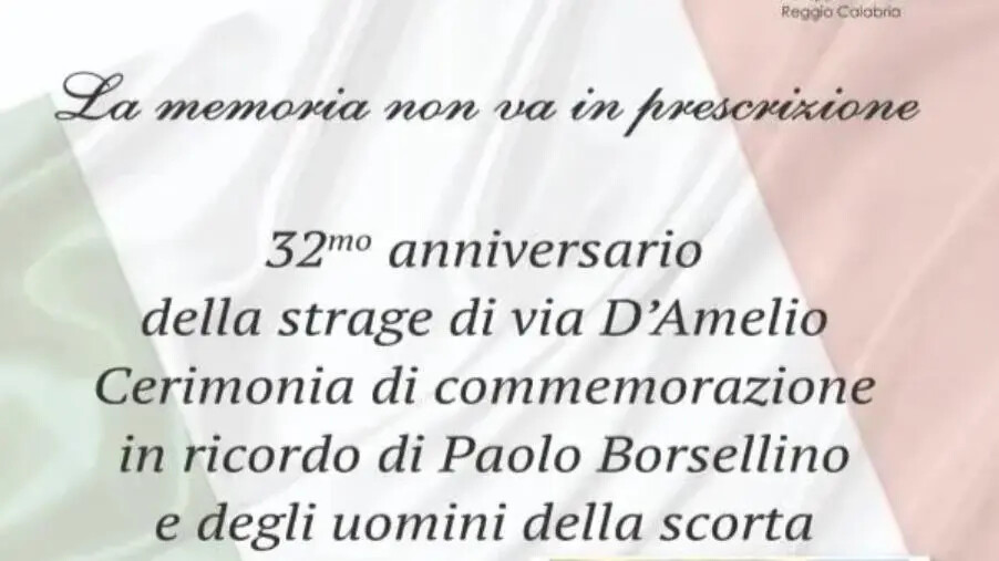 images Reggio, l'associazione Biesse ricorda il giudice Borsellino e la strage di via D'Amelio