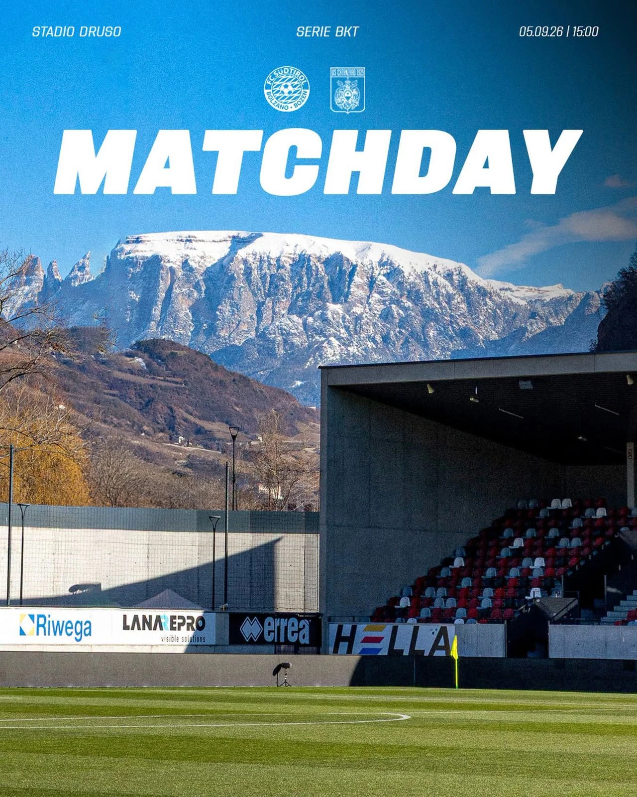 Serie BKT, Südtirol e Catanzaro in campo alle 15: FORMAZIONI UFFICIALI
