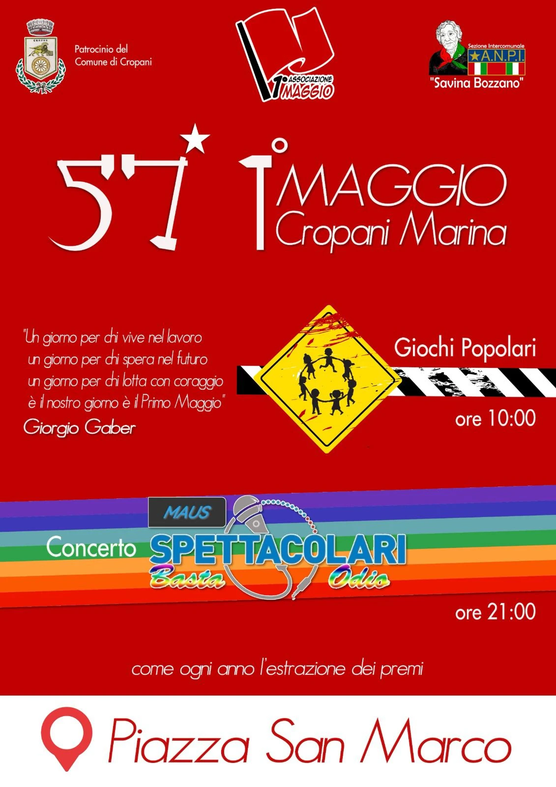 Tutto pronto a Cropani Marina per la 57ª edizione del 1° Maggio