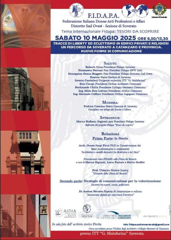 images “Tracce di Liberty ed Eclettismo in edifici privati e religiosi. Un percorso da Soverato a Catanzaro e provincia. Nuove forme di comunicazione”
