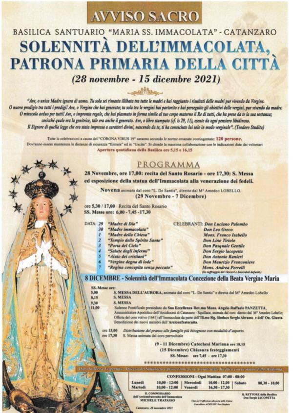 A Catanzaro continuano i preparativi
per la Festa dell’Immacolata images A Catanzaro continuano i preparativi
per la Festa dell’Immacolata