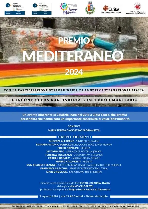 A Camini nel Reggino questa sera il Premio "Mediterraneo 2024" images A Camini nel Reggino questa sera il Premio "Mediterraneo 2024"