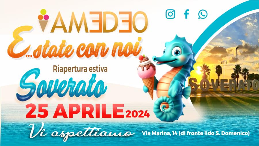 images La Gelateria Amedeo con l'estate ritorna a Soverato: dal 25 aprile più gusto e qualità 