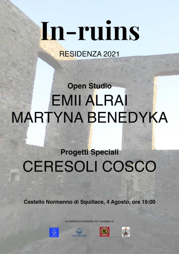 Patrimonio archeologico del Mediterraneo. In-ruins presenta l’open studio delle artiste Alrai, Benedyka e del duo italiano Ceresoli Cosco images Patrimonio archeologico del Mediterraneo. In-ruins presenta l’open studio delle artiste Alrai, Benedyka e del duo italiano Ceresoli Cosco