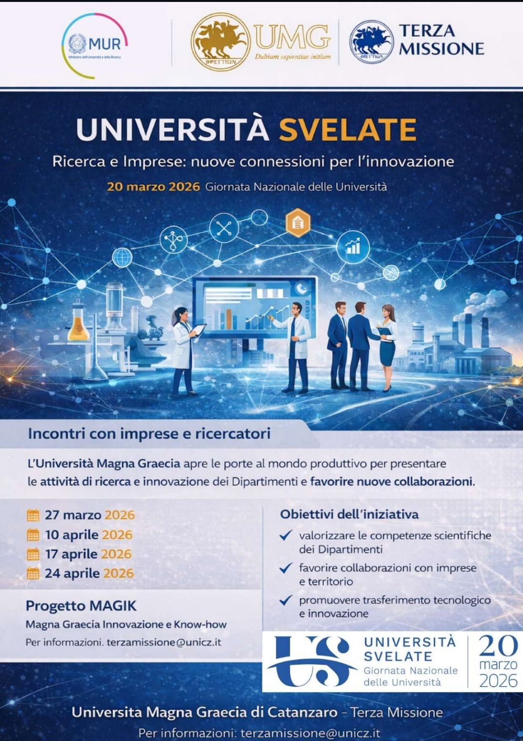 images "Università Svelate", l'UMG di Catanzaro presenta il ciclo di incontri tra ricerca e imprese