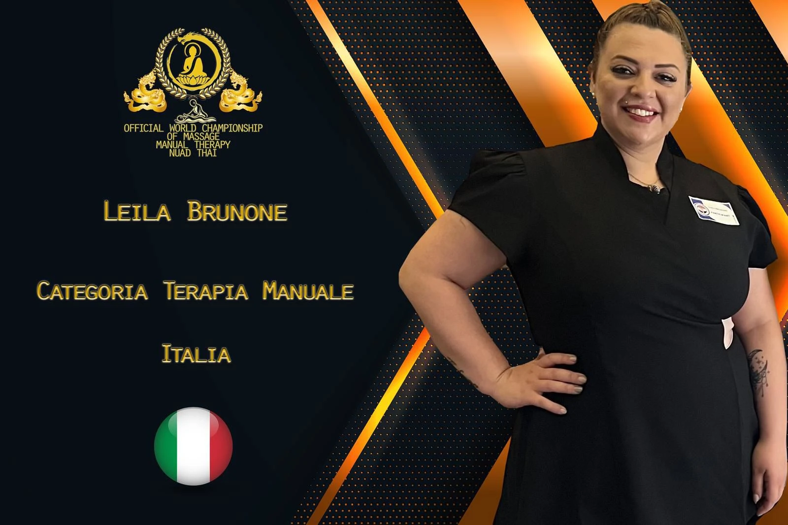 La calabrese Leila Brunone protagonista nella 5° Edizione del Campionato del Mondo di Massaggio – Terapia Manuale – Nuad Thai