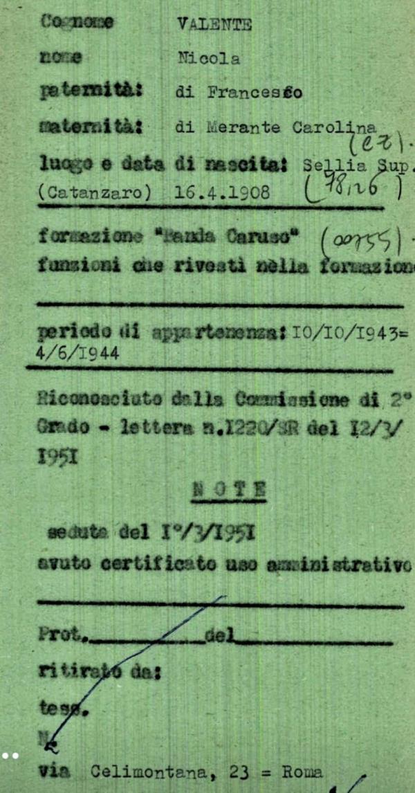 25 Aprile. Sellia onora Nicola Valente, il "suo" partigiano images 25 Aprile. Sellia onora Nicola Valente, il "suo" partigiano