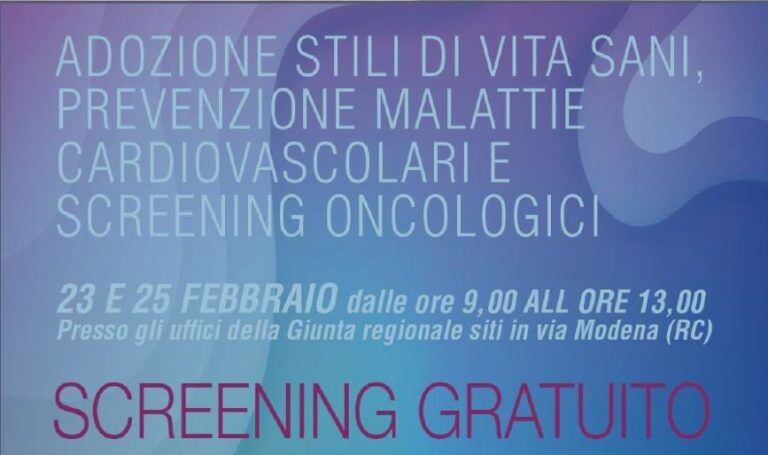 images L’Asp e la Regione promuovono giornate di screening gratuiti a Reggio Calabria