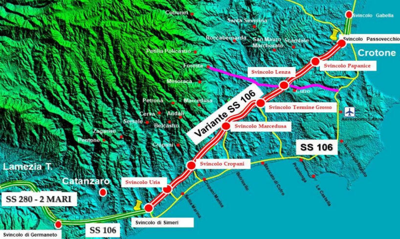 images Lavori statale 106 Crotone-Catanzaro, via libera a 6 lotti 