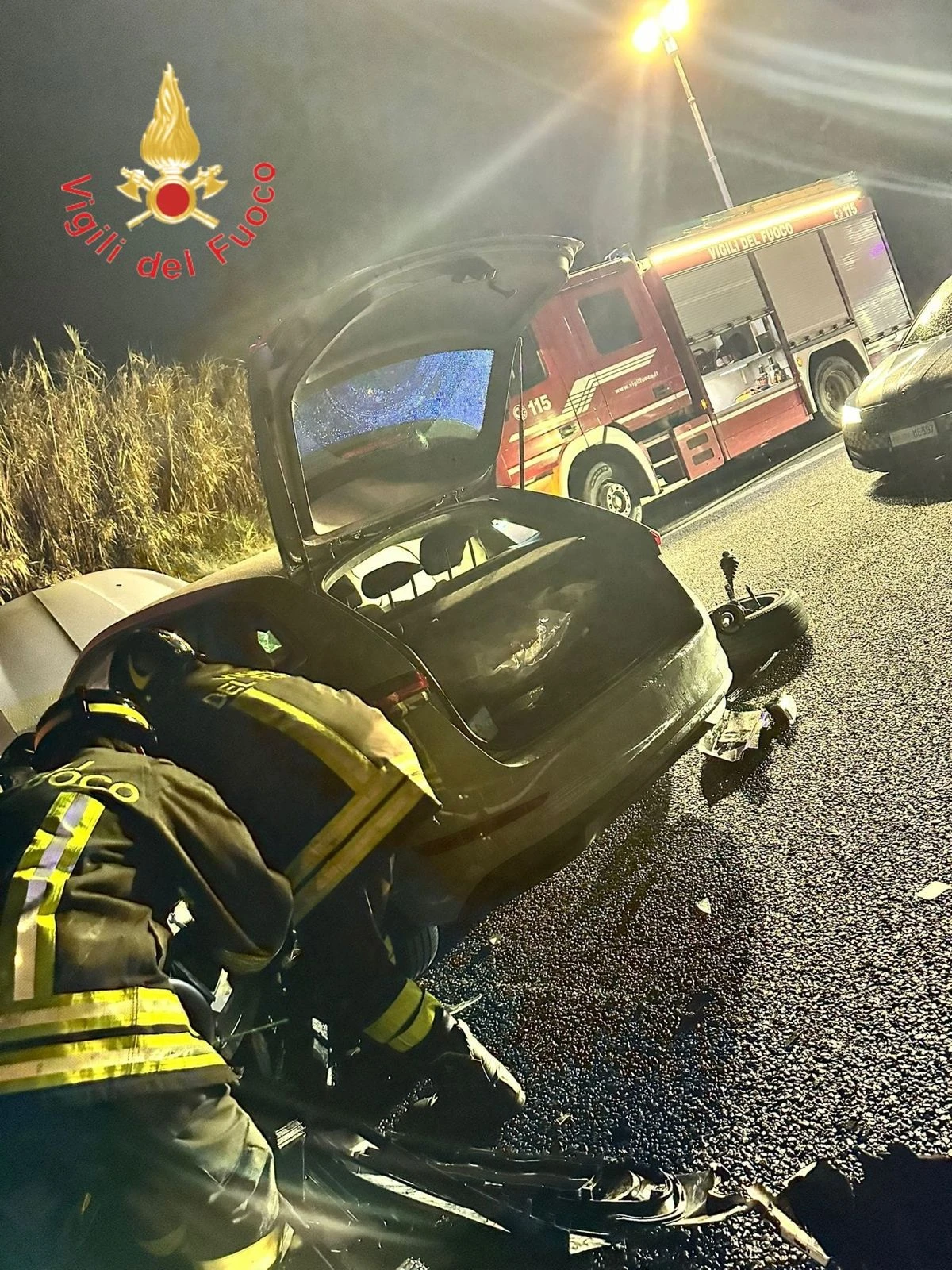 Incidente fra quattro auto sull’A2 nel Lametino: una persona ferita 