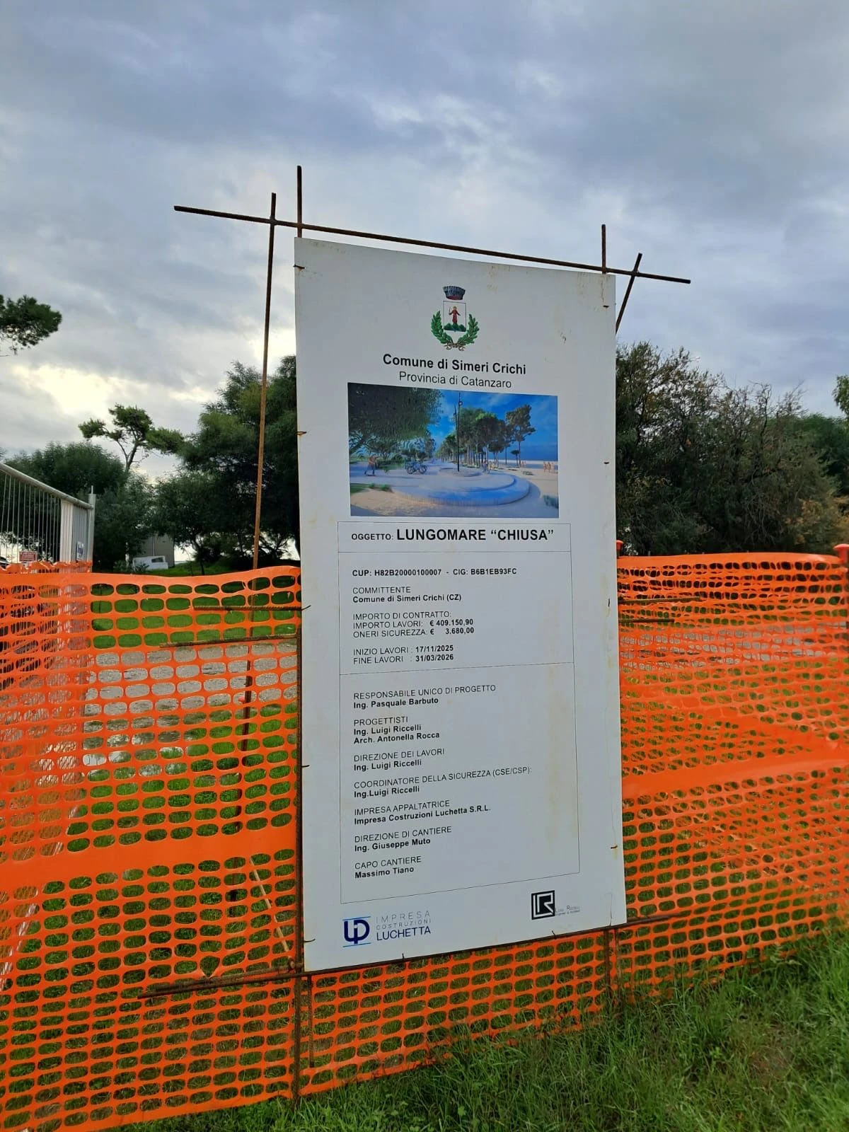 Simeri Mare, iniziano i lavori sul lungomare 