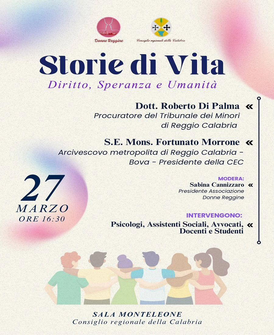 A Reggio “Storie di Vita. Diritto, Speranza e Umanità”: un incontro dell’Associazione Donne Reggine