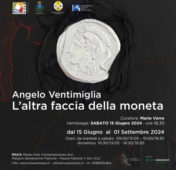images Arte, al Maca di Acri "L'altra faccia della moneta" di Angelo Ventimiglia