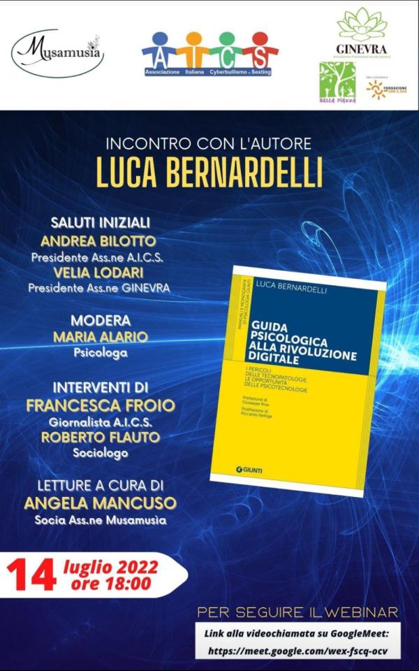 Cropani, “Guida psicologica alla rivoluzione digitale”: domani il webinar promosso da AICS 
 images Cropani, “Guida psicologica alla rivoluzione digitale”: domani il webinar promosso da AICS