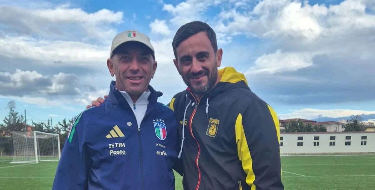 Catanzaro, una visita speciale a Giovino: Aquilani ritrova Bollini alla vigilia di Italia-Slovacchia