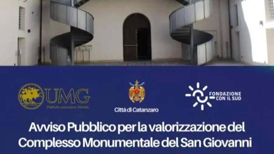 images Il 12 marzo a Catanzaro la presentazione dell'avviso pubblico di valorizzazione del complesso San Giovanni 