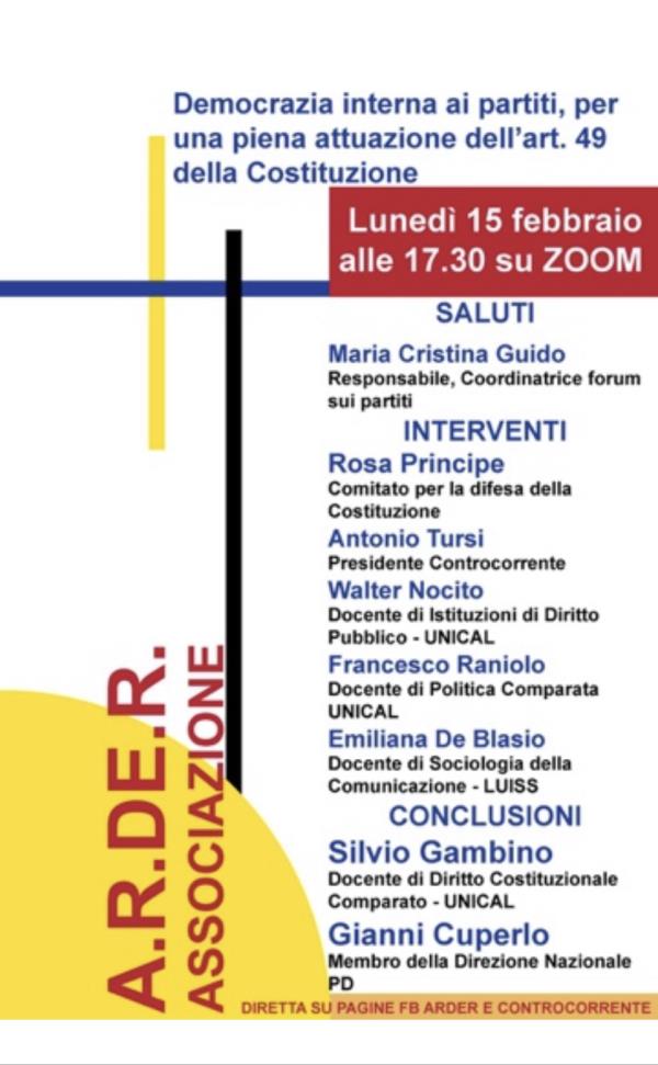 “Democrazia all’interno dei partiti”: Controcorrente e Arder ospitano una iniziativa con Cuperlo images “Democrazia all’interno dei partiti”: Controcorrente e Arder ospitano una iniziativa con Cuperlo