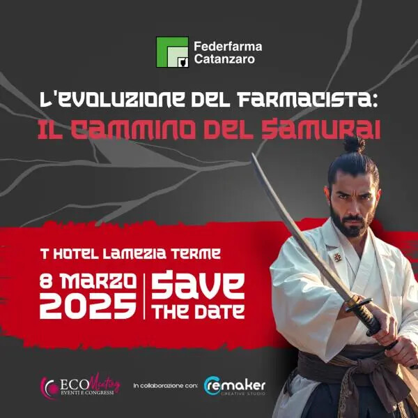 images “L’evoluzione del farmacista: il cammino del Samurai”, domani il convegno a Lamezia 