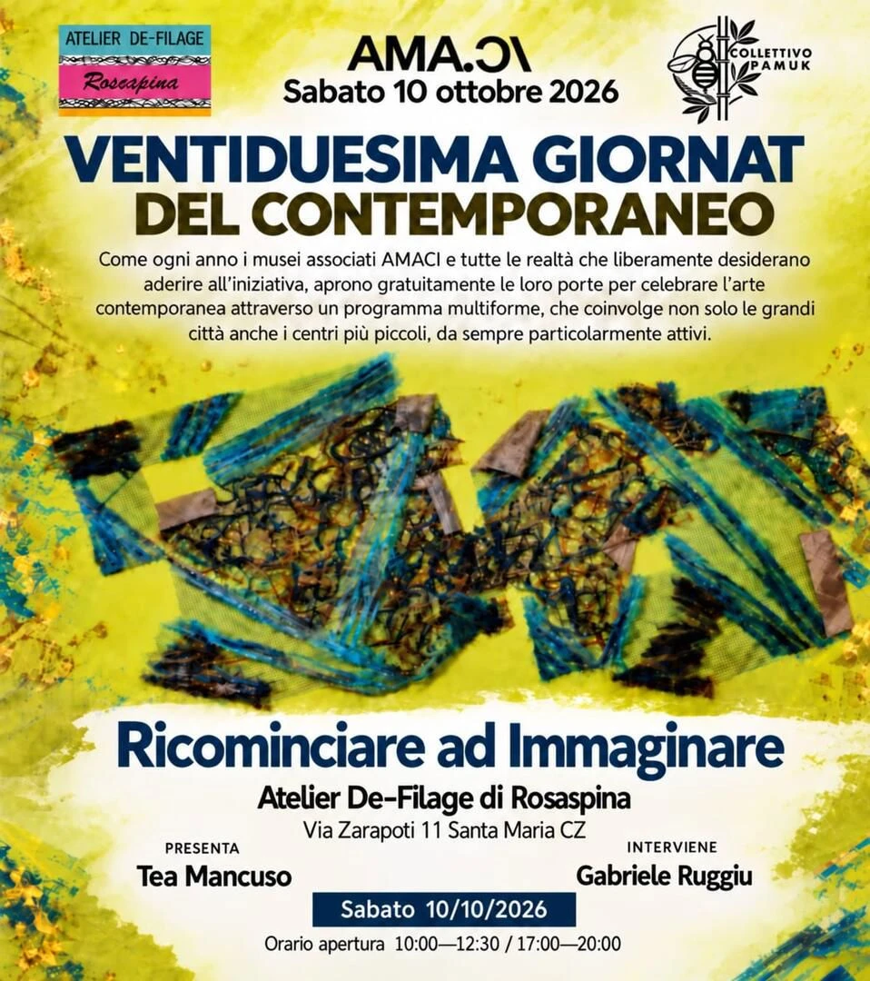 &nbsp;“Ricominciare ad Immaginare”: l’Atelier De-Filage di Rosaspina alla Giornata del Contemporaneo