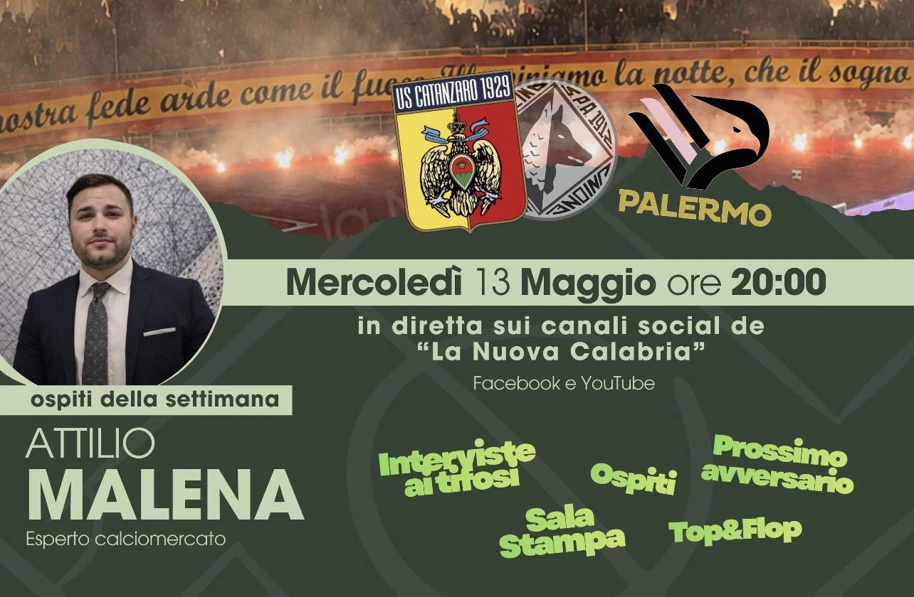 C’mon Eagles Serie B post Catanzaro-Avellino, ospite Attilio Malena