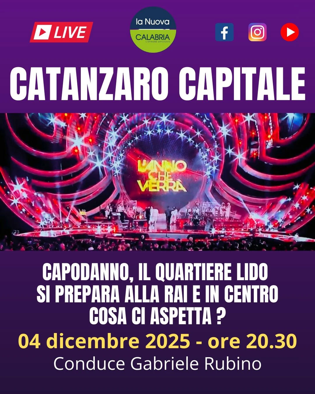 Catanzaro Capitale, nuova emergenza acqua e il Capodanno: tutte le novità (DIRETTA DALLE 20.30) 