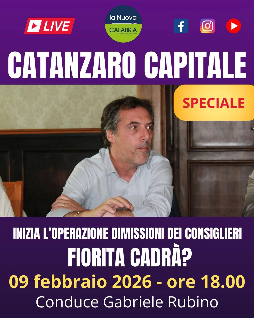 Catanzaro Capitale, si parte dalle dimissioni di 14 consiglieri: si arriverà a 17?  (DIRETTA ORE 18)