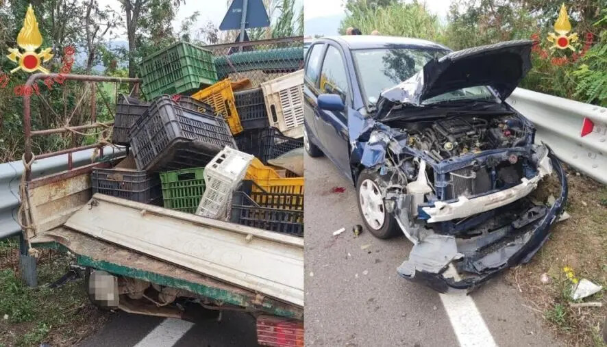 images Scontro sulla Ss 18 per Lamezia: coinvolti un'utilitaria e un'Ape-car