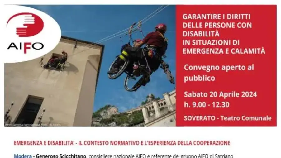 images “Garantire i diritti delle persone con disabilità in situazioni di emergenza e calamità”: il convegno a Sovereto