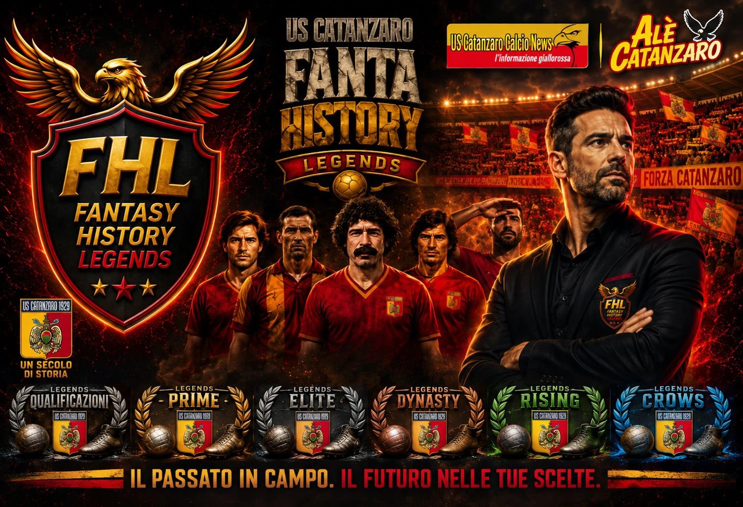 Fantasy History Legends è online: la storia del Catanzaro torna in campo