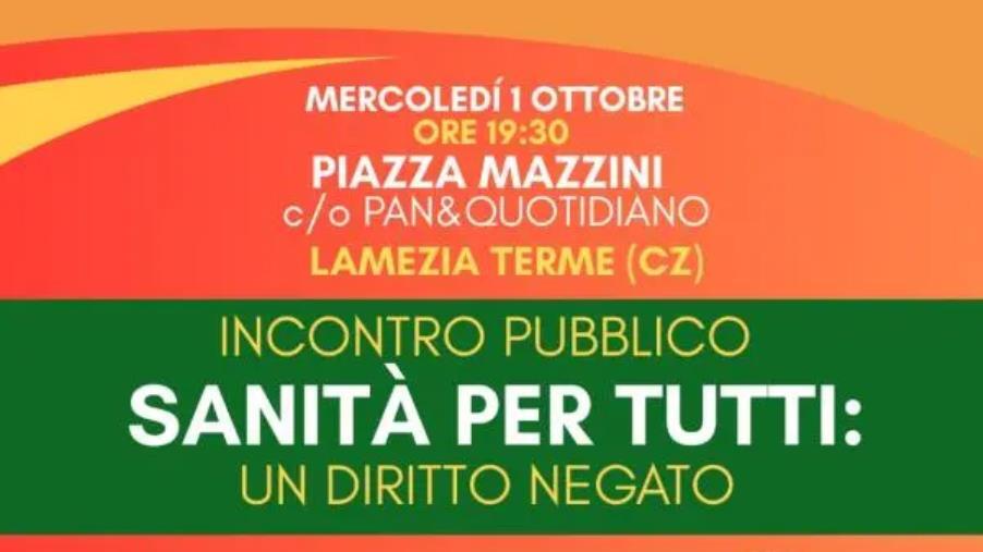 "Sanità per tutti: un diritto negato", a Lamezia l'incontro del PD con Amalia Bruni e Santo Gioffrè images "Sanità per tutti: un diritto negato", a Lamezia l'incontro del PD con Amalia Bruni e Santo Gioffrè