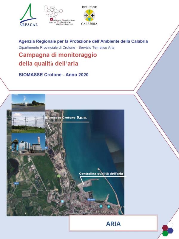 Qualità dell'aria: online sul sito dell'Arpacal i report 2020 delle centrali a biomasse di Crotone e Strongoli images Qualità dell'aria: online sul sito dell'Arpacal i report 2020 delle centrali a biomasse di Crotone e Strongoli