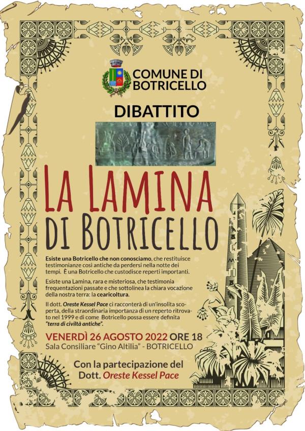 Botricello, domani l’incontro-dibattito sulla rara e misteriosa Lamina  images Botricello, domani l’incontro-dibattito sulla rara e misteriosa Lamina