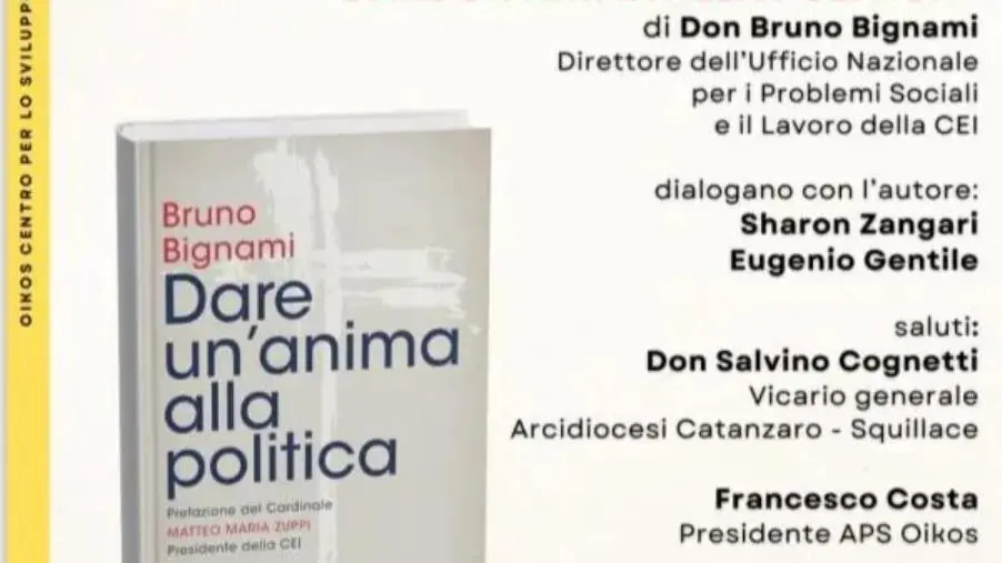 images "Dare un’anima alla politica", a Roccelletta di Borgia la presentazione del libro di don Bignami