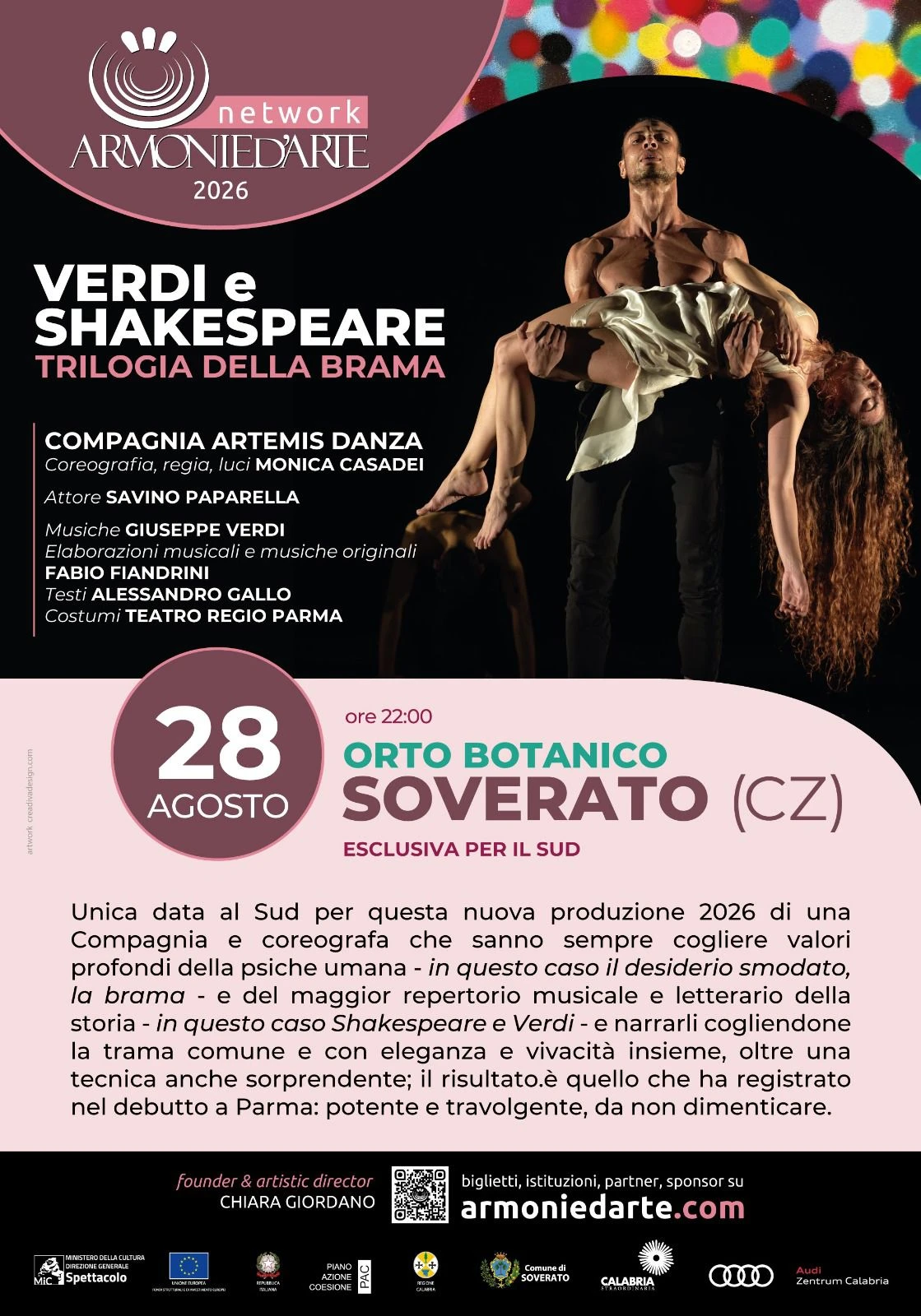 Armonie d'arte, Verdi e Shakespeare: la brama che diventa spettacolo con la Compagnia Artemis Danza  