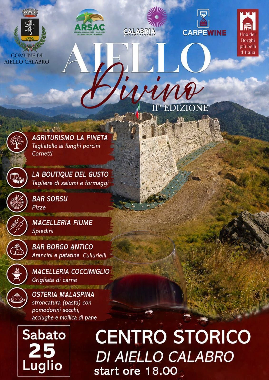 Aiello Divino 2026: il borgo si veste a festa per celebrare il vino, la gastronomia e l'identità calabrese 