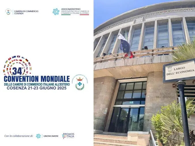 Cosenza accoglie il mondo: al via la 34ª Convention delle Camere di Commercio Italiane all’Estero images Cosenza accoglie il mondo: al via la 34ª Convention delle Camere di Commercio Italiane all’Estero