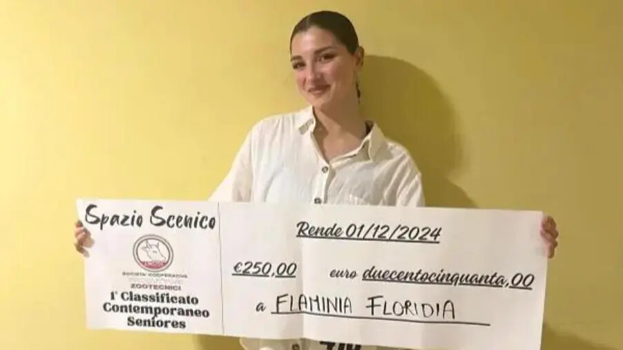 images La ballerina catanzarese Flaminia Floridia trionfa al concorso “Spazio Scenico” di Rende

