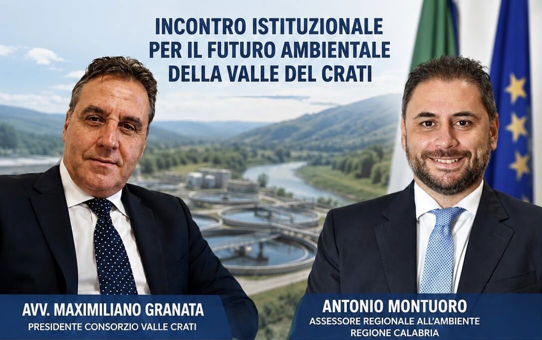 images Depurazione nella Valle del Crati, confronto tra Granata e Montuoro: “Servono interventi concreti”