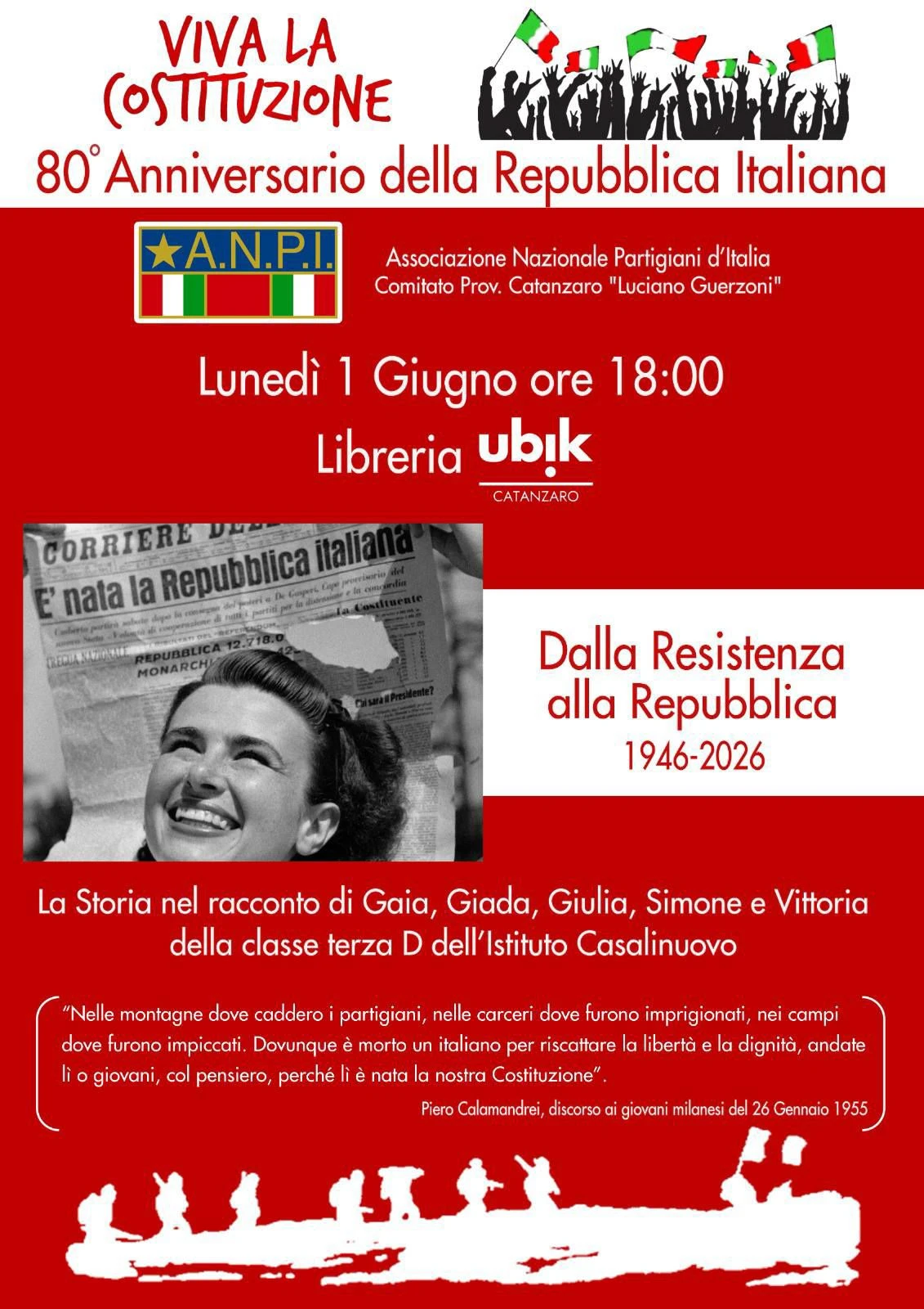 Dalla Resistenza alla Repubblica, le celebrazioni dell'ANPI a Catanzaro 