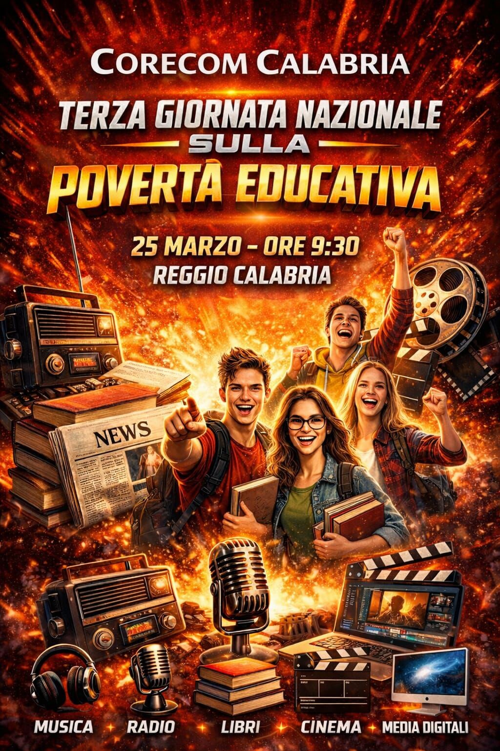 images Corecom Calabria: il 25 marzo la Terza Giornata Nazionale sulla Povertà Educativa