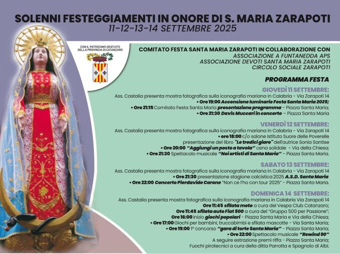 images Catanzaro, a Santa Maria è festa: 4 giorni di musica, cultura e solidarietà