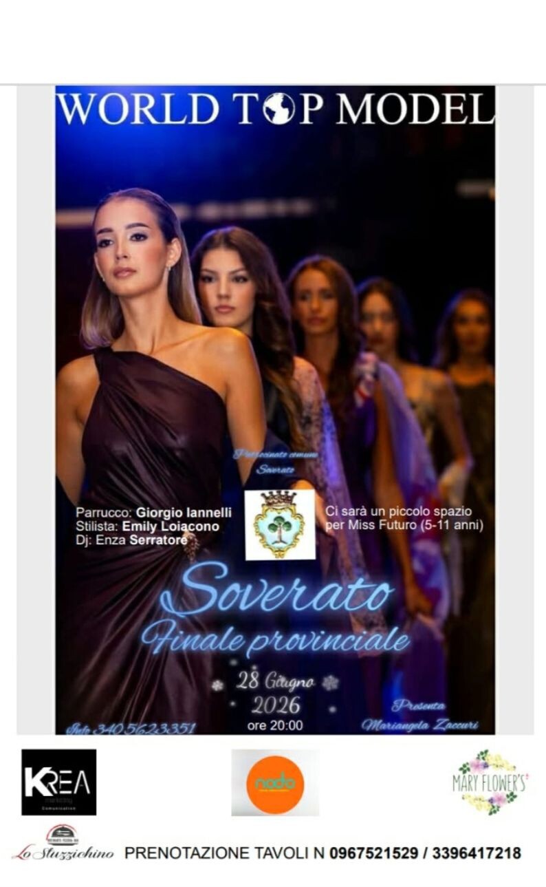 Concorso provinciale di bellezza "World Top Model" a Soverato images Concorso provinciale di bellezza "World Top Model" a Soverato