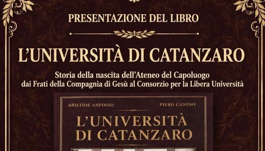 Catanzaro, lunedì la presentazione del libro “L’Università di Catanzaro” di Anfosso e Canino images Catanzaro, lunedì la presentazione del libro “L’Università di Catanzaro” di Anfosso e Canino